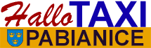 logo hallotaxi, logo taxi, logo firmy hallotaxi pabianice